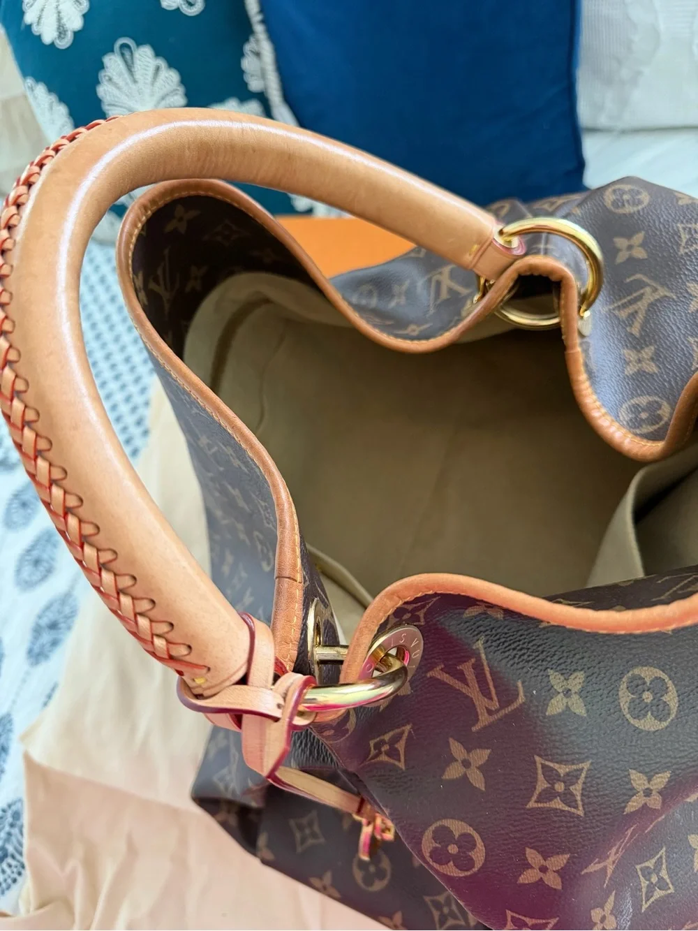 Louis Vuitton Brown Monogram Canvas Handbag ARTSY